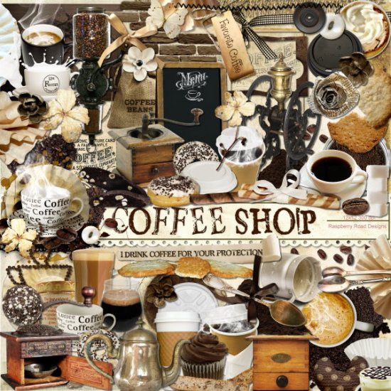Coffee Shop Element Set - Click Image to Close