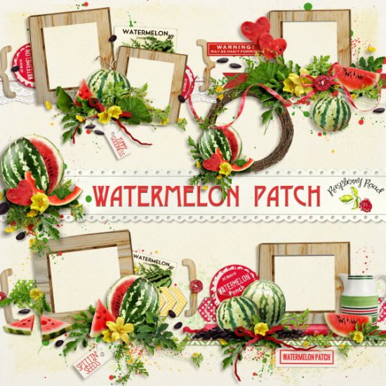 Watermelon Patch Cluster Set - Click Image to Close