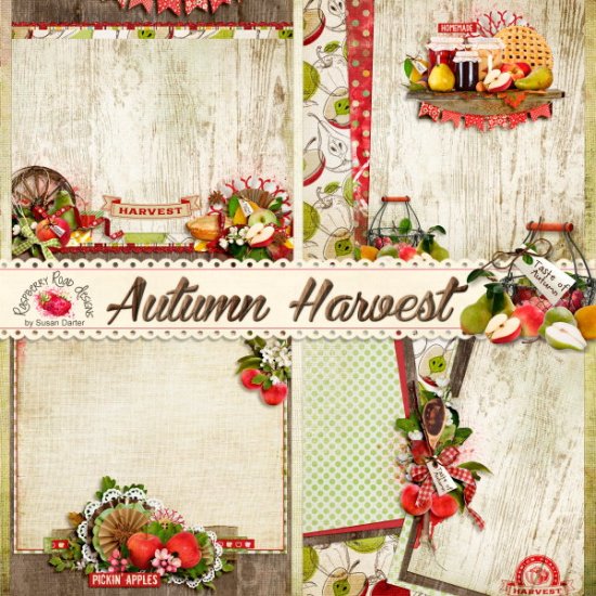 Autumn Harvest Stacked Paper Set - Click Image to Close