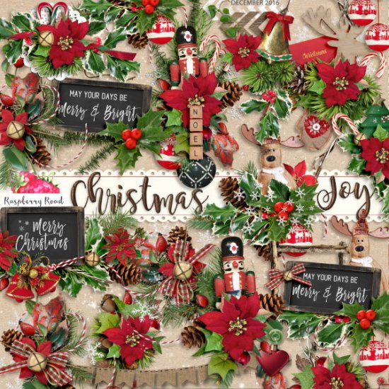 Christmas Joy Side Clusters