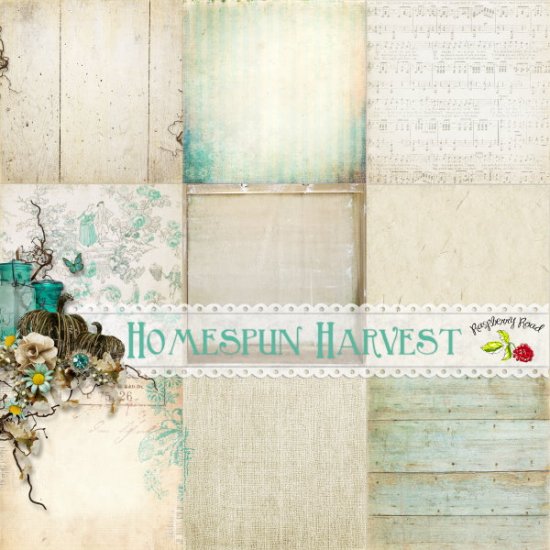 Homespun Harvest Paper Set