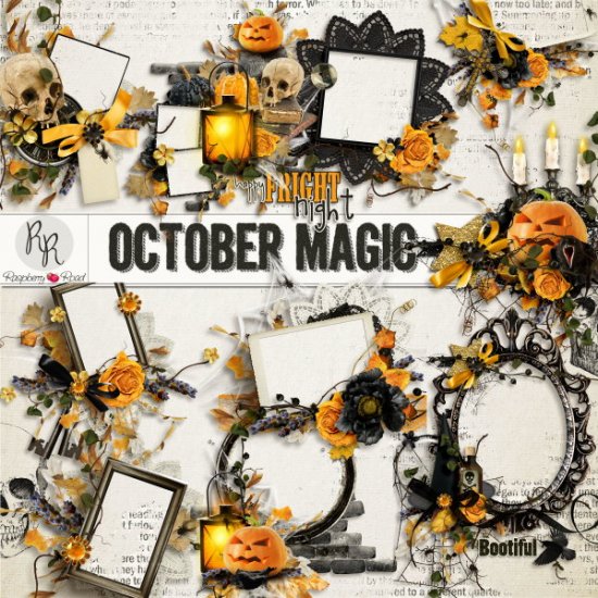 October Magic Cluster Set - Click Image to Close