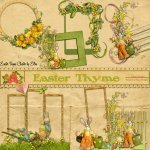 Easter Thyme Cluster Set Easter Thyme Cluster Set
