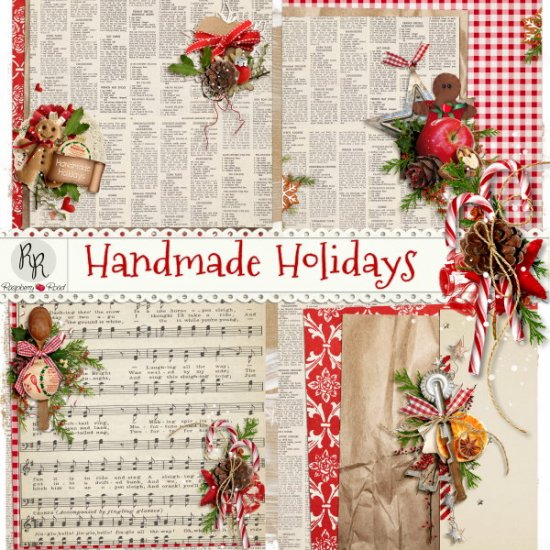Handmade Holidays Stacked Papers - Click Image to Close