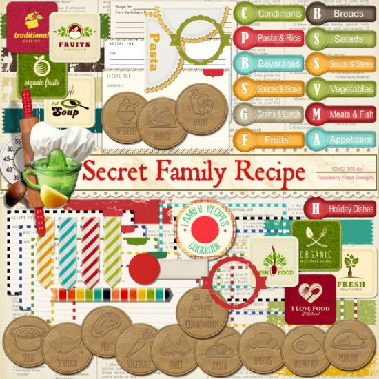 Secret Family Recipe Cookbook Extras - Click Image to Close