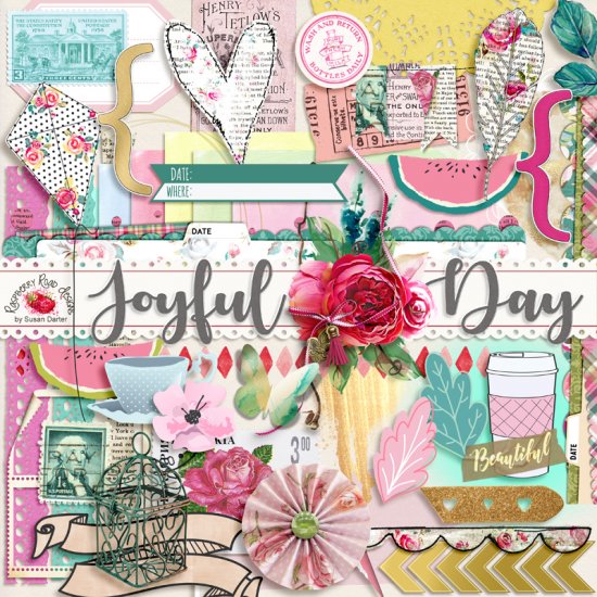 Joyful Day Ephemera Set - Click Image to Close