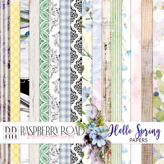Hello Spring Papers - Click Image to Close