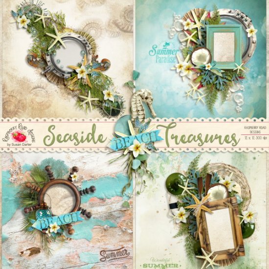 Seaside Treasures QP Set - Click Image to Close