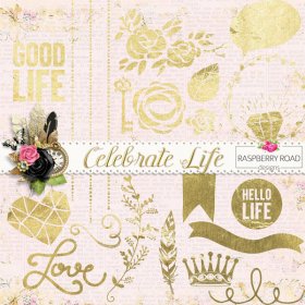 Celebrate Life Gold Accents