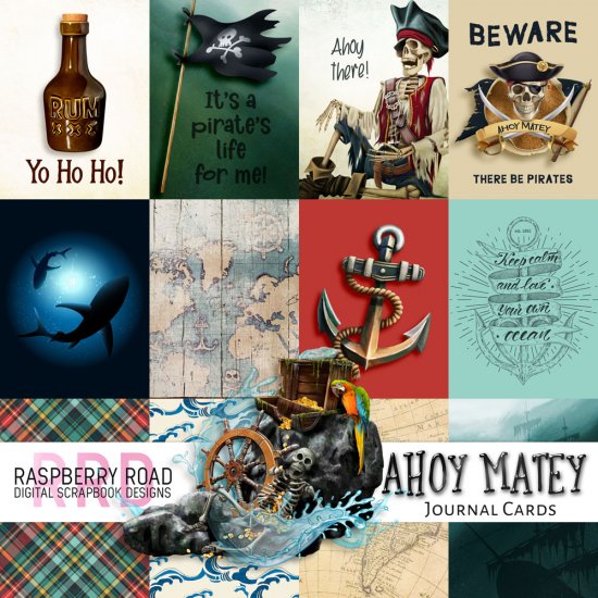 Ahoy Matey Journal Cards - Click Image to Close