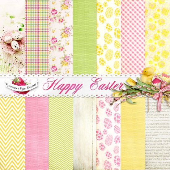 Happy Easter Paper Set - Click Image to Close