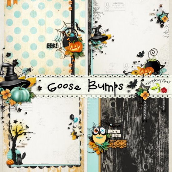 Goose Bumps Stacked Papers