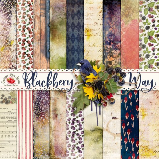 Blackberry Way Paper Set - Click Image to Close