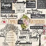 Family Gathering WordArt Family Gathering WordArt