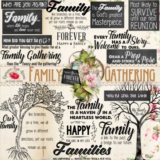 Family Gathering WordArt - Click Image to Close