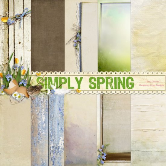 Simply Spring Paper Set - Click Image to Close