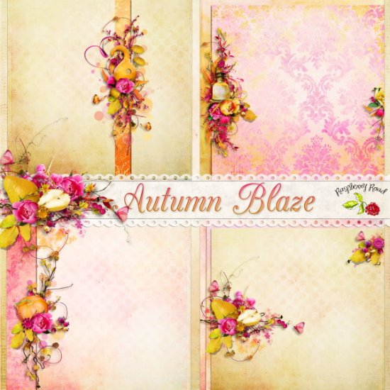 Autumn Blaze Stacked Paper Set - Click Image to Close