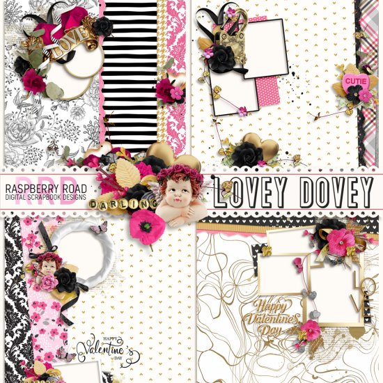 Lovey Dovey QP Set - Click Image to Close