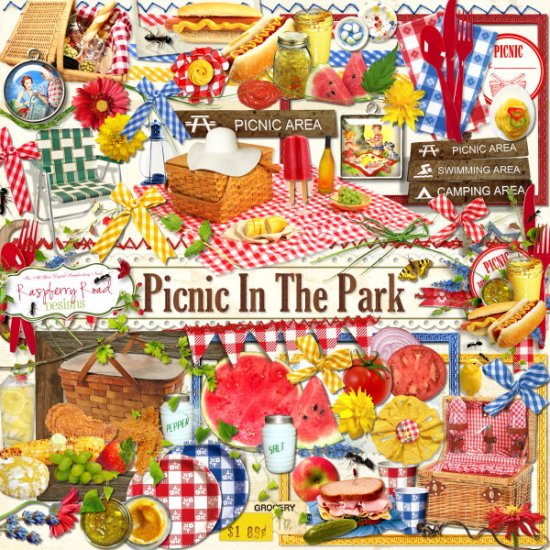 Picnic In The Park Element Set - Click Image to Close