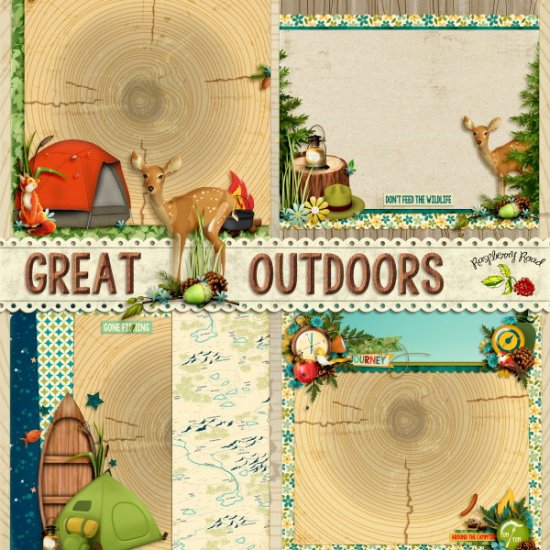 Great Outdoors Stacked Papers - Click Image to Close