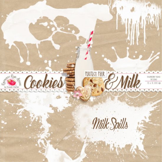 Cookies And Milk Spills - Click Image to Close