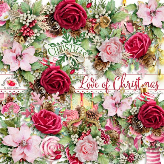 Love Of Christmas Side Clusters - Click Image to Close