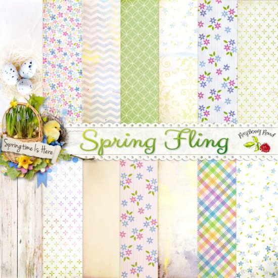 Spring Fling Paper Set - Click Image to Close