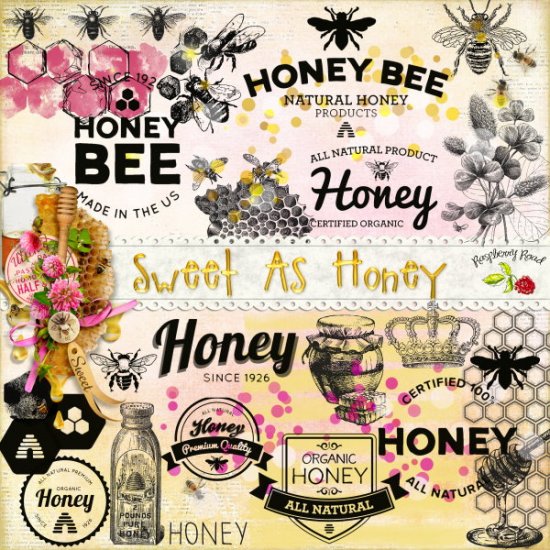 Sweet As Honey Stamp Set - Click Image to Close