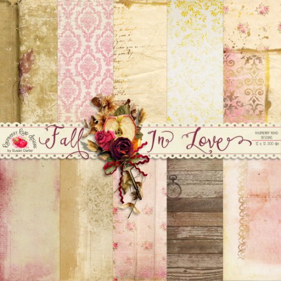 Fall In Love Paper Set - Click Image to Close