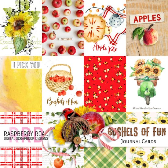 Bushels of Fun Journal Cards