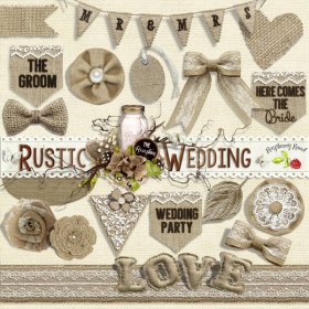 Rustic Wedding Burlap Goodies