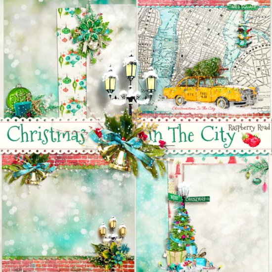 Christmas In The City Stacked Papers