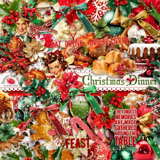 Christmas Dinner Elements - Click Image to Close
