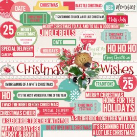 Christmas Wishes Labels
