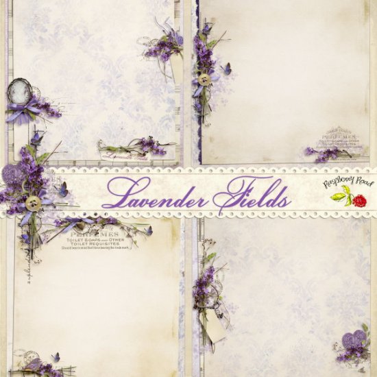 Lavender Fields Stacked Paper - Click Image to Close