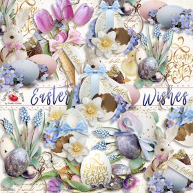 Easter Wishes Side Clusters