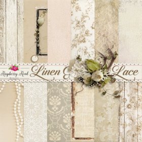 Linen And Lace Paper Set