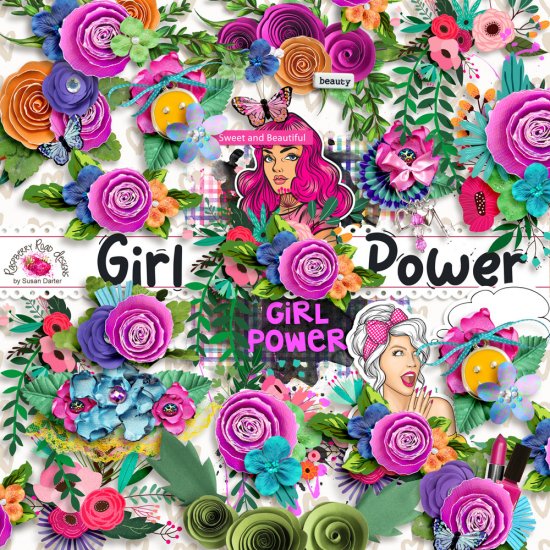 Girl Power Side Clusters - Click Image to Close
