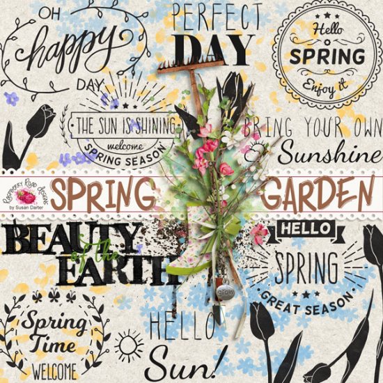 Spring Garden Stamps - Click Image to Close