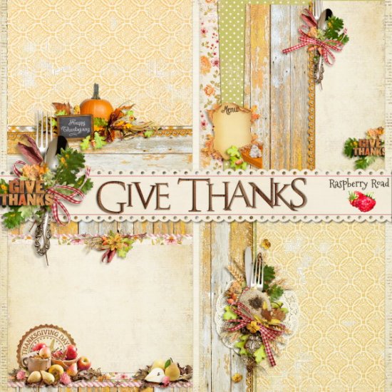 Give Thanks Stacked Papers - Click Image to Close