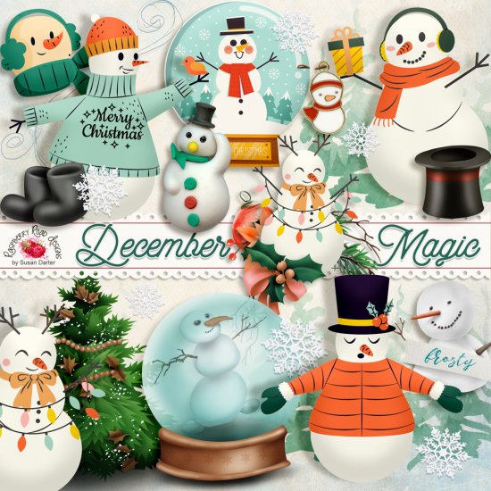 December Magic Snowman - Click Image to Close