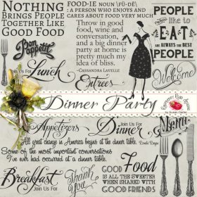 Dinner Party Stamp Set