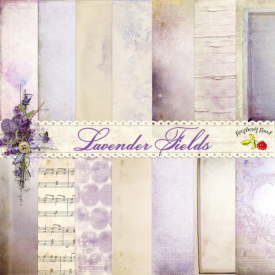Lavender Fields Paper Set - Click Image to Close