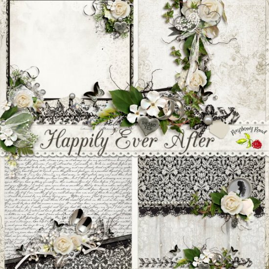 Happily Ever After Stacked Papers - Click Image to Close