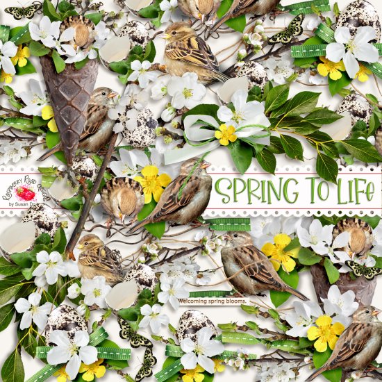 Spring To Life Side Clusters - Click Image to Close