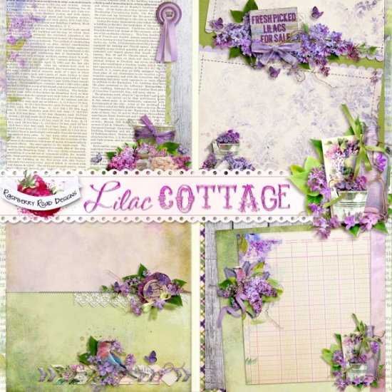 Lilac Cottage Stacked Papers - Click Image to Close