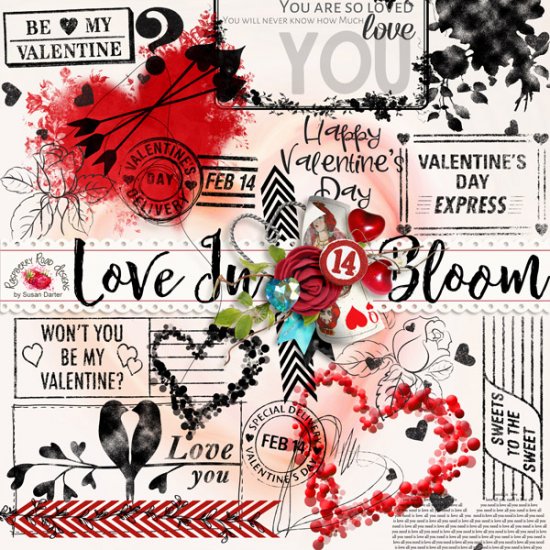 Love In Bloom Stamps - Click Image to Close
