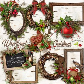 Woodland Christmas Cluster Set