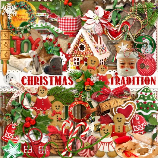 Christmas Tradition Element Set - Click Image to Close
