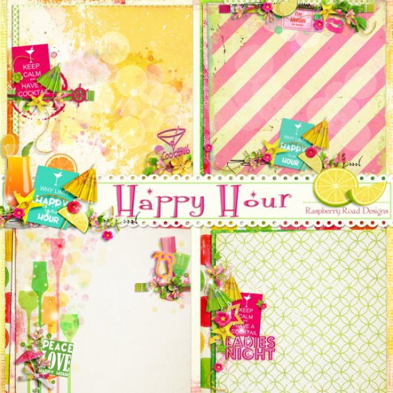 Happy Hour Stacked Paper - Click Image to Close